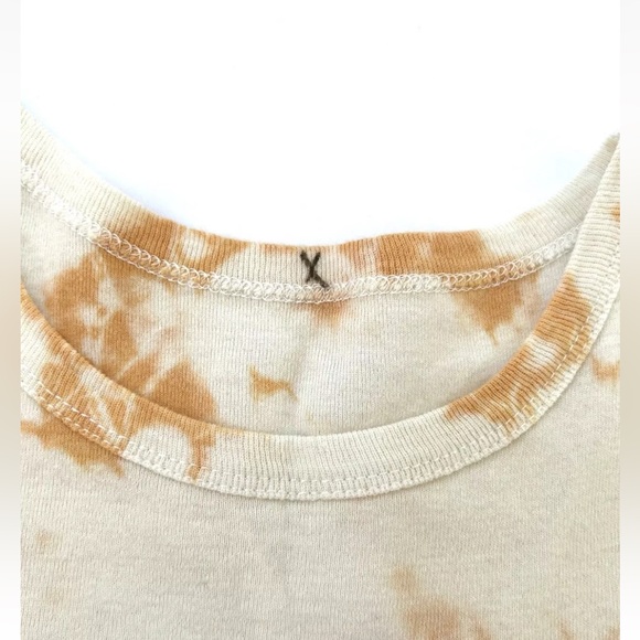 Sterling & Stitch Best Of The West Tie Dye Cream Cropped T Shirt NWOT Size XS - Picture 7 of 10